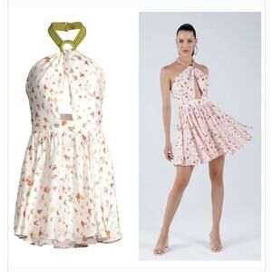 MY BEACHY SIDE x Emily In Paris Monarch Butterfly Mini Dress Size Small NEW